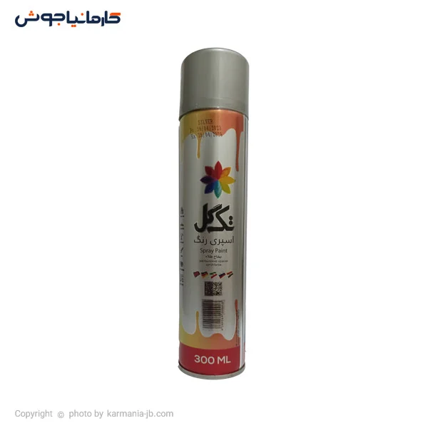 اسپری رنگ نقره ای تک گل 300 میلی لیتر مدل HP150