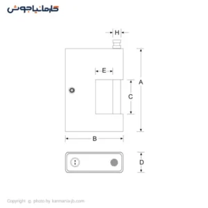 قفل کتابی پارس روکش دار کامپیوتری 900SP