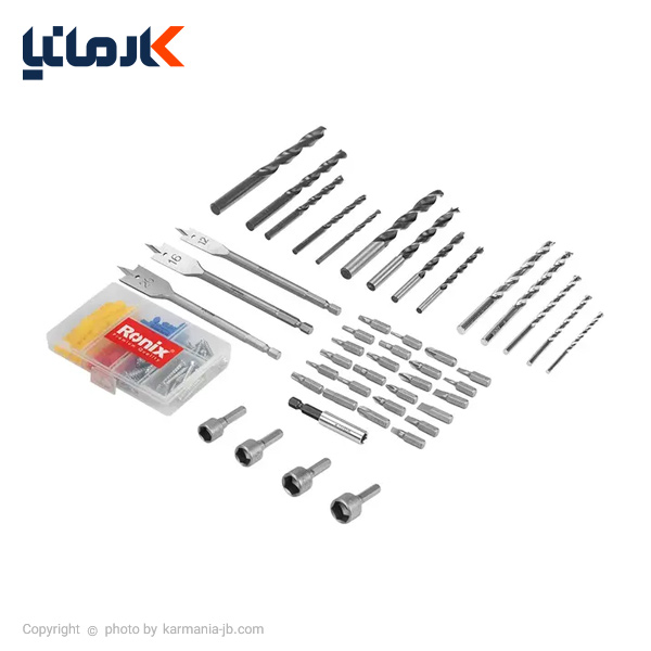 قیمت کیت شارژی 18 ولت 53 پارچه رونیکس RS-8019 ترب