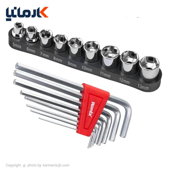 کیت شارژی 20 ولت 53 پارچه رونیکس مدل RS-8620
