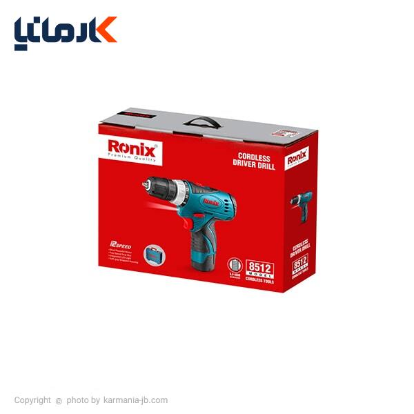 دریل شارژی رونیکس لیتیوم 12 ولت مدل 8512