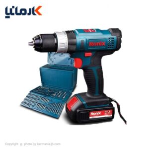دریل شارژی چکشی رونیکس لیتیوم 14.4 ولت مدل 8614k