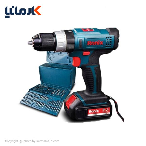 دریل شارژی چکشی رونیکس لیتیوم 14.4 ولت مدل 8614k