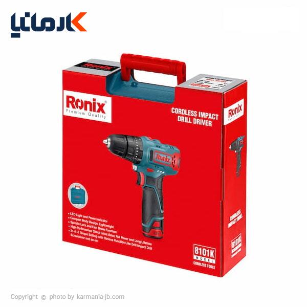 دریل شارژی چکشی رونیکس لیتیوم 12 ولت مدل 8101K