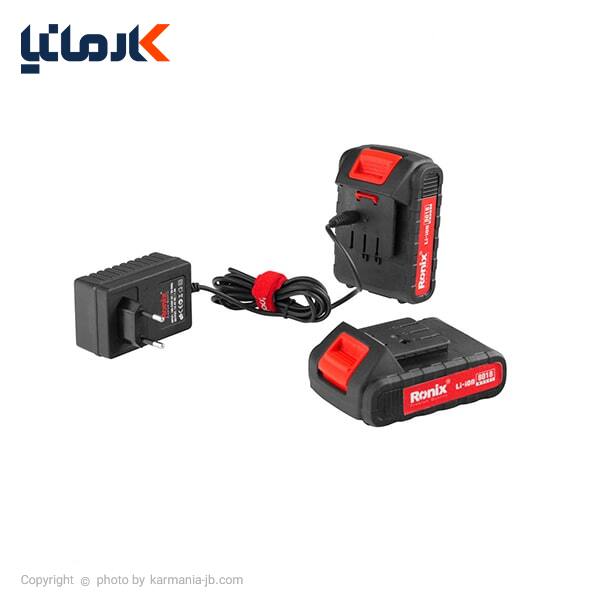 دریل شارژی چکشی رونیکس لیتیوم 18 ولت مدل 8018