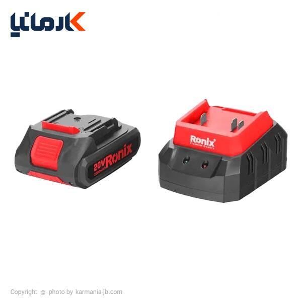 بکس شارژی رونیکس 1/2 اینچ براشلس 20 ولت مدل 8654
